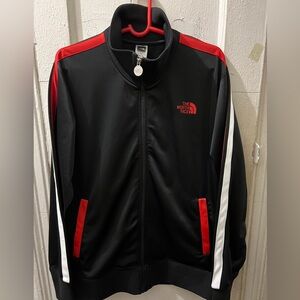 The North Face Men's Black and Red full zip Jacket mens Sz large